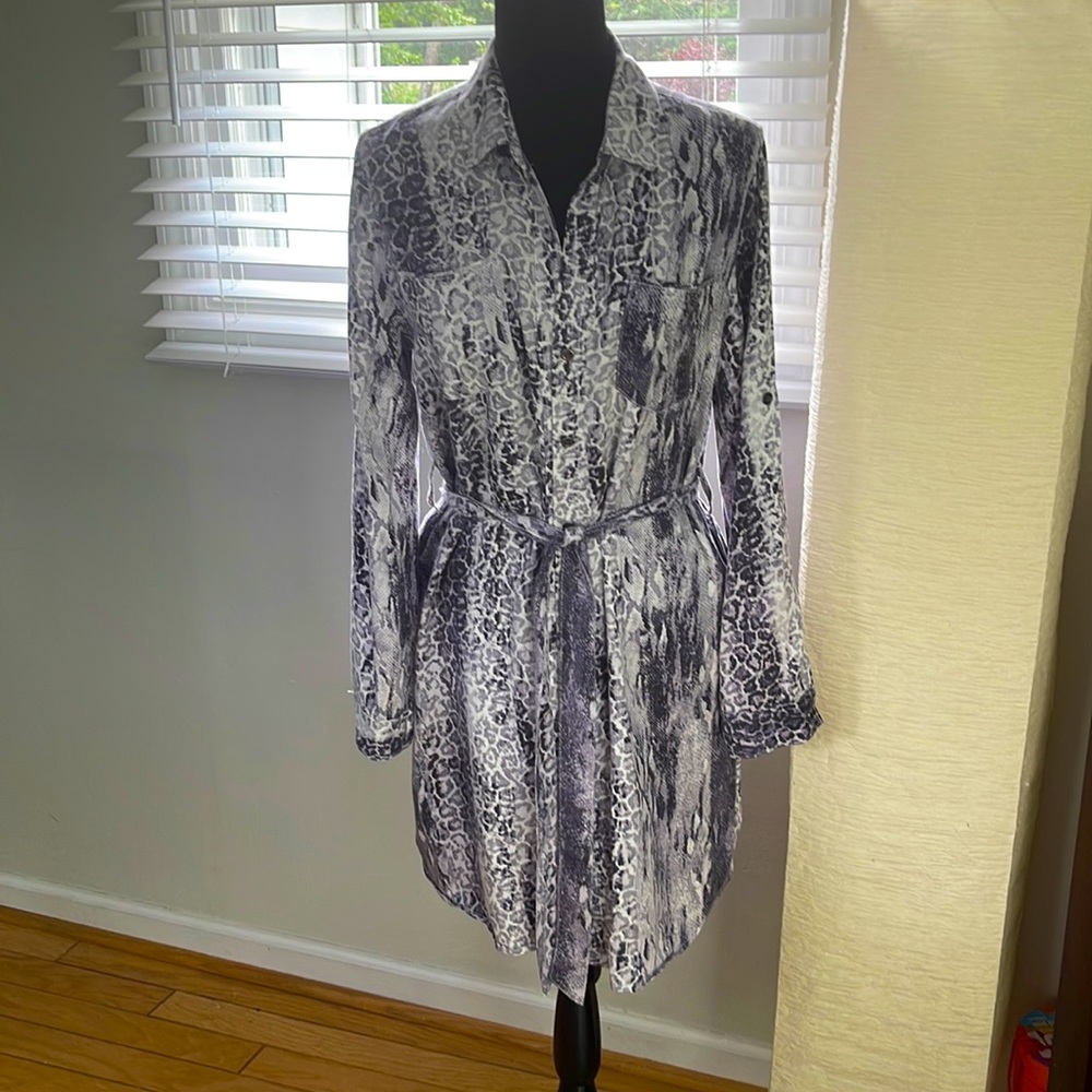 Animal print duster